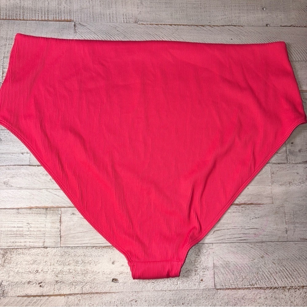 Old Navy Bikini BOTTOM 4XL Swimsuit Bathing Suit Pink Ribbed - Picture 12 of 15